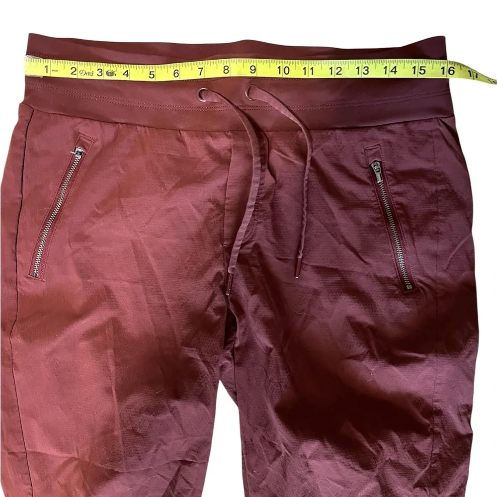 Athleta Trekkie North Jogger Size 10 Red Orange color Hiking Outdoor Pants - Picture 6 of 9